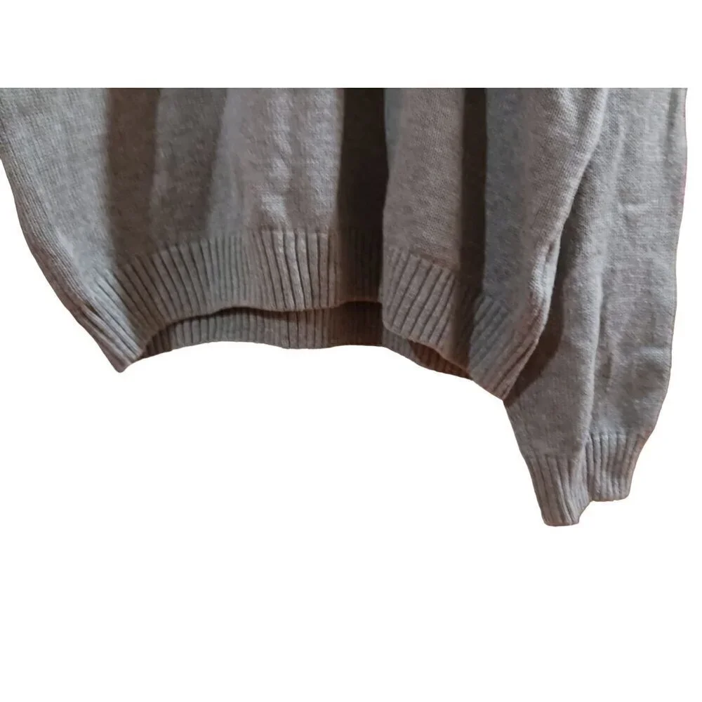 New Basic Editions Mens Size XL Slouchy Comfy Sweater Gray